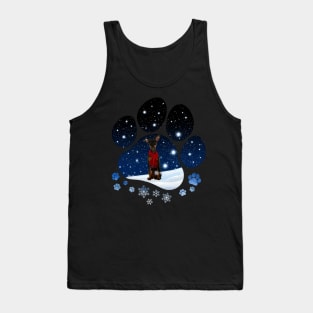 Snow Paw Miniature Pinscher Christmas Winter Holiday Tank Top